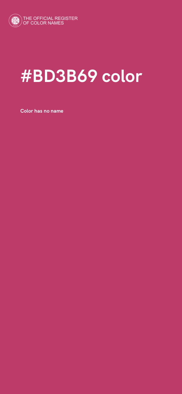 #BD3B69 color image