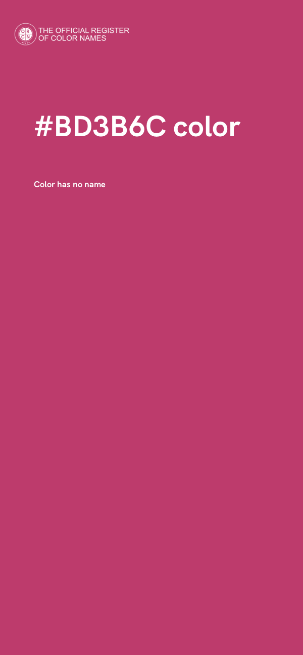 #BD3B6C color image