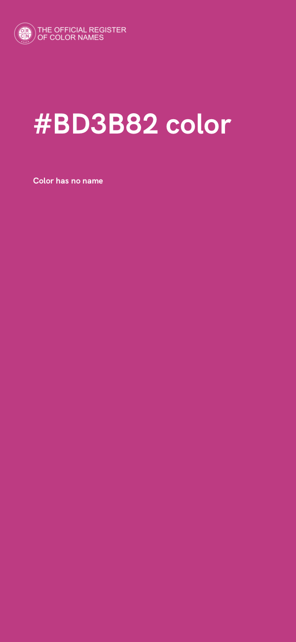 #BD3B82 color image