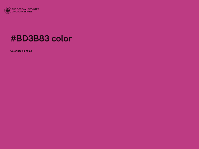 #BD3B83 color image
