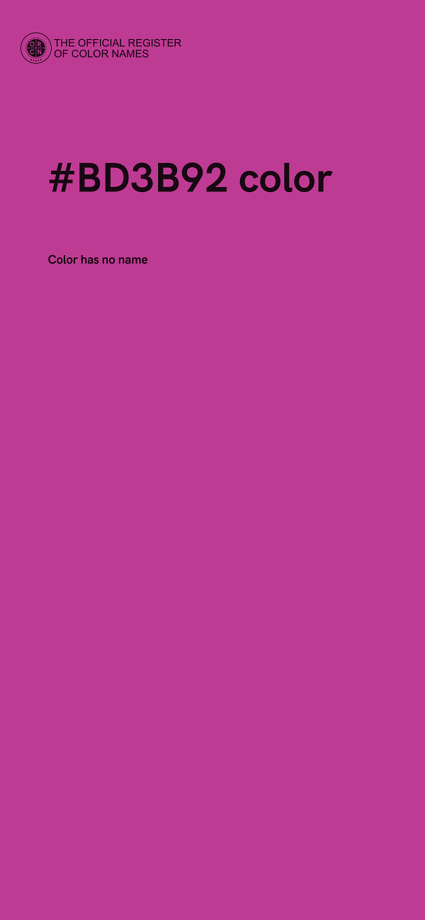 #BD3B92 color image