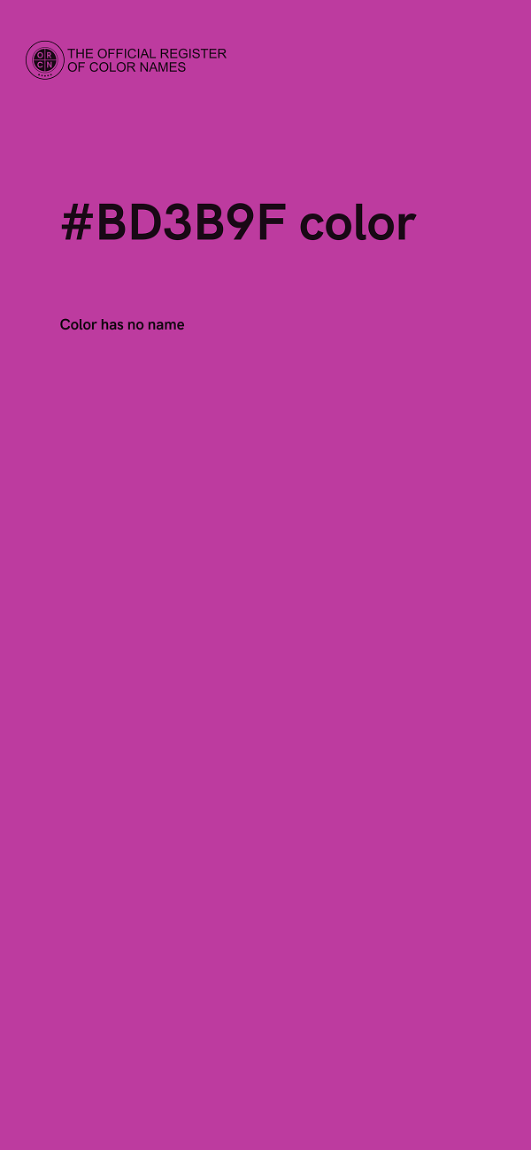 #BD3B9F color image