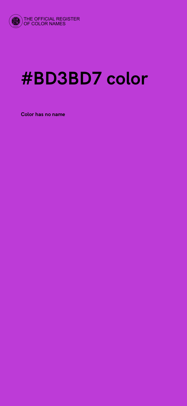 #BD3BD7 color image