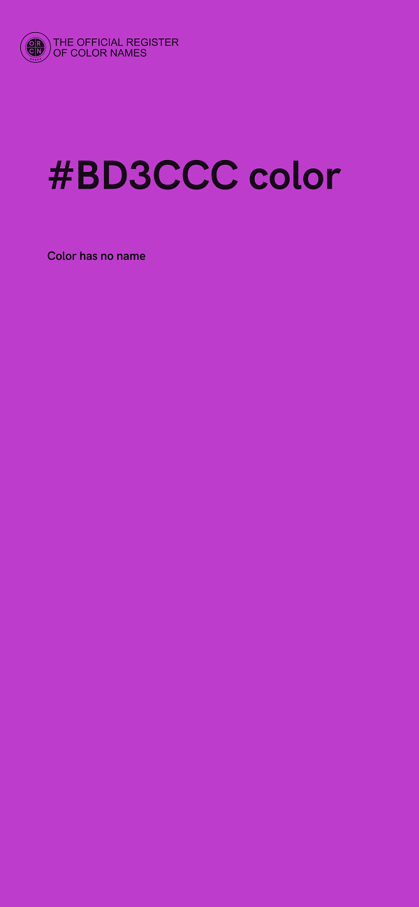 #BD3CCC color image