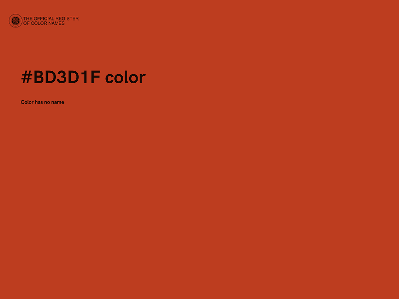 #BD3D1F color image