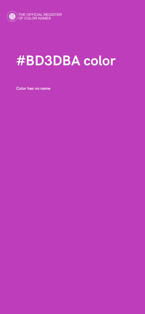#BD3DBA color image
