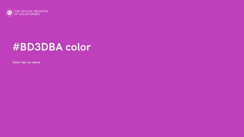 #BD3DBA color image