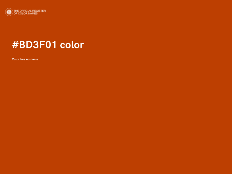 #BD3F01 color image