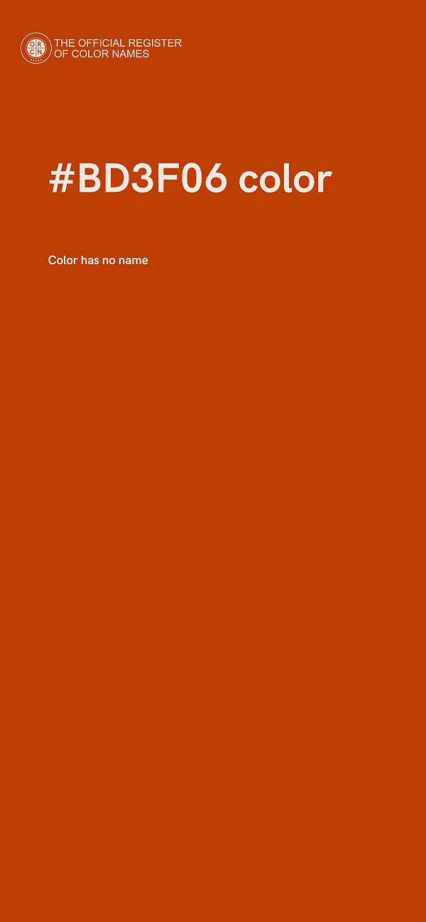 #BD3F06 color image