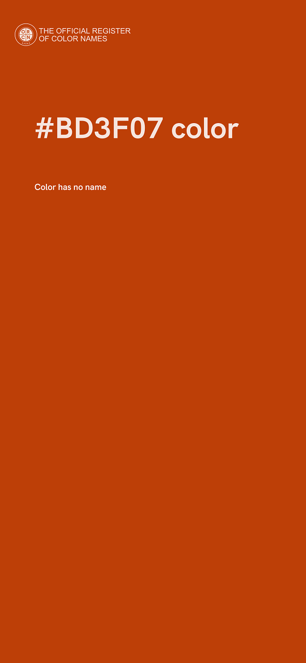 #BD3F07 color image