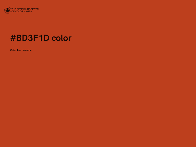 #BD3F1D color image