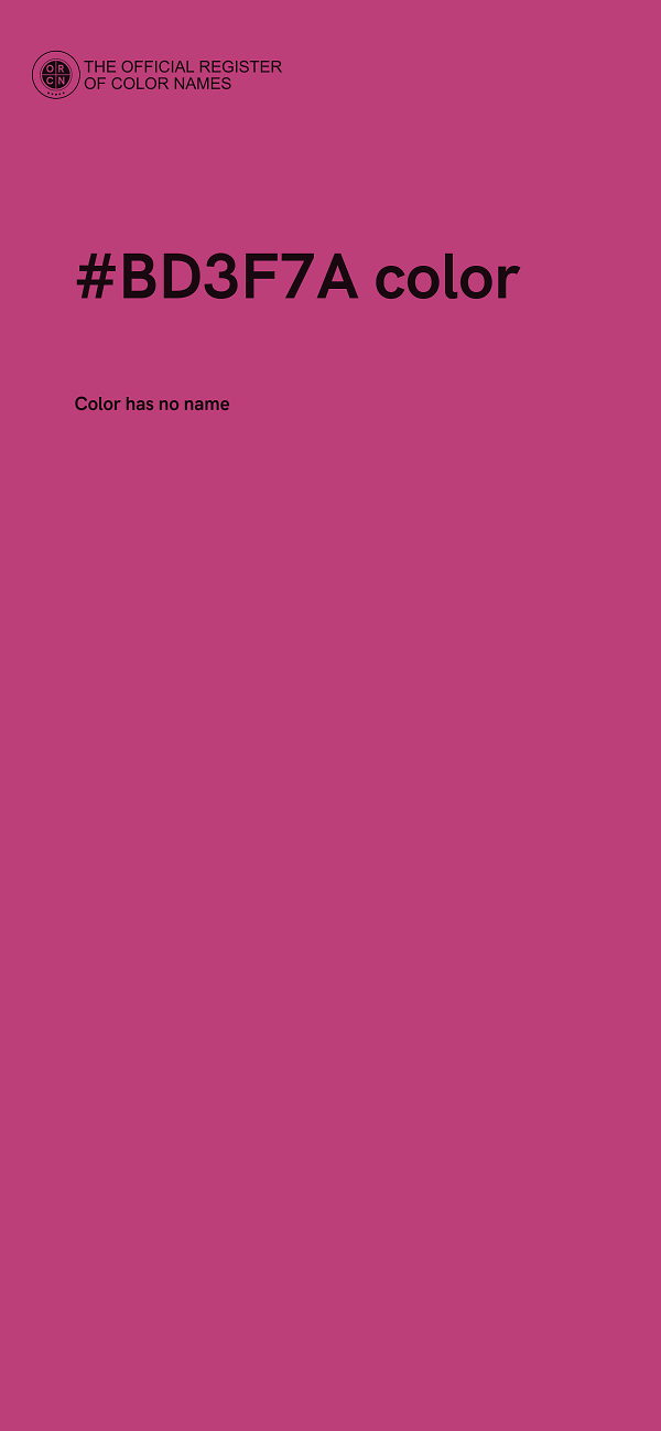 #BD3F7A color image