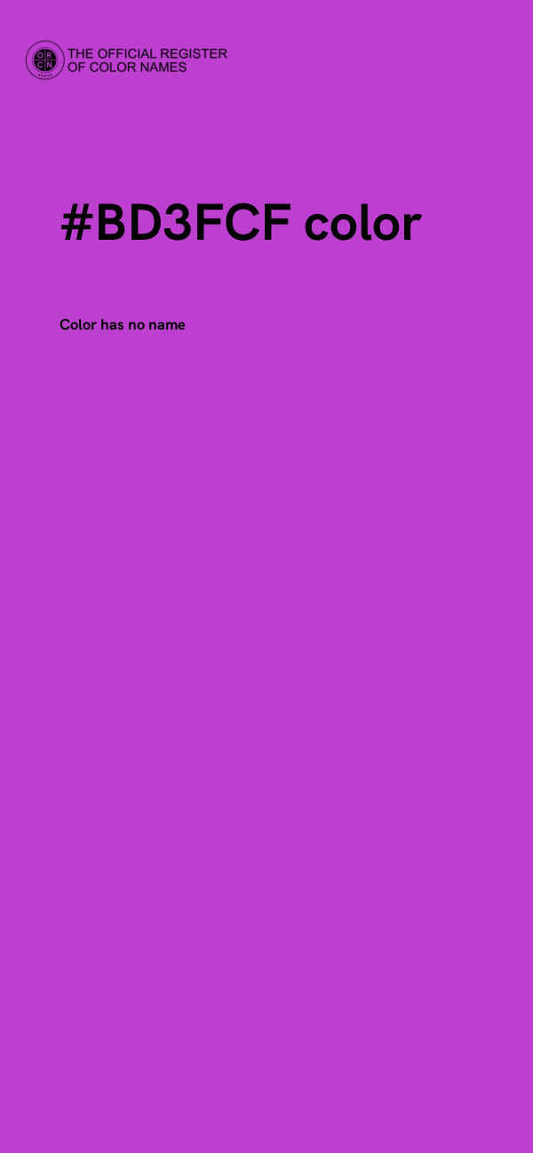 #BD3FCF color image