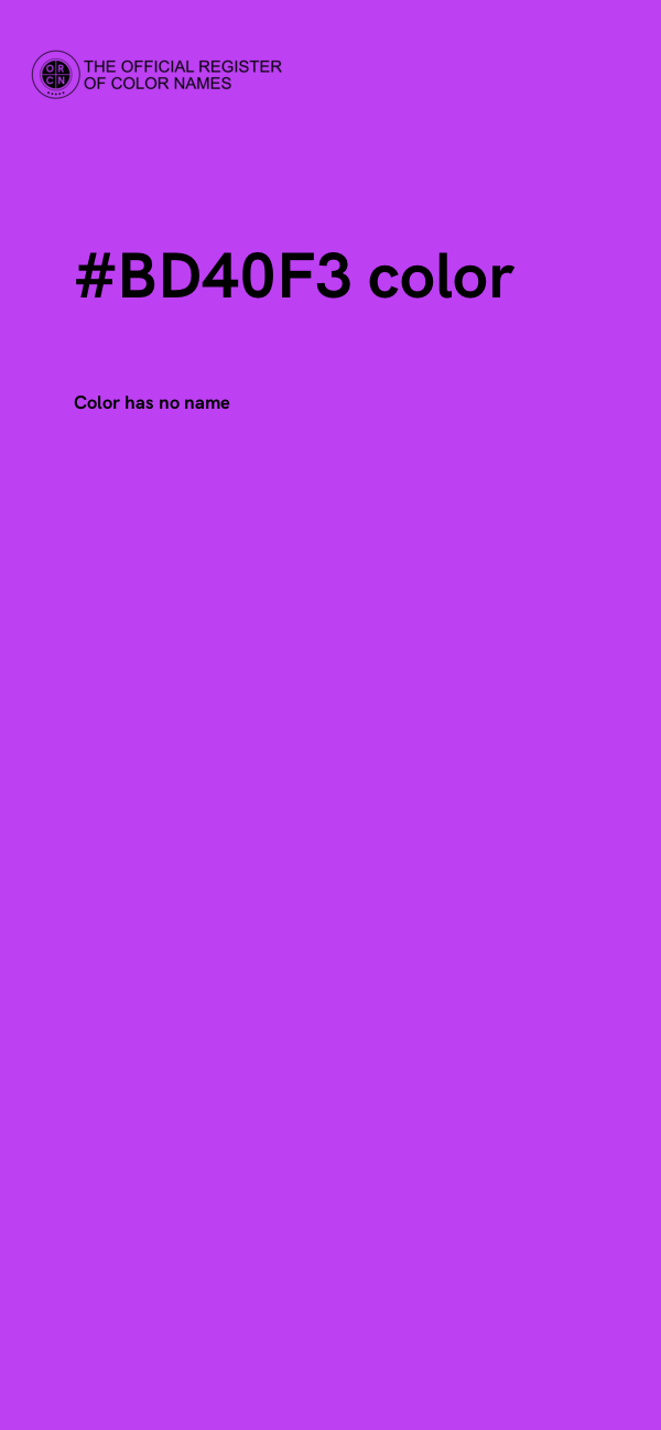 #BD40F3 color image