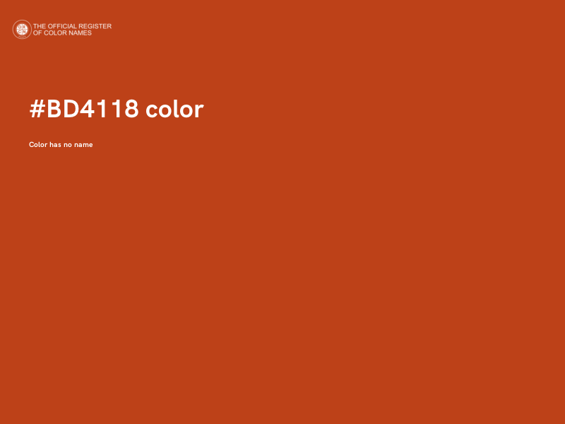 #BD4118 color image