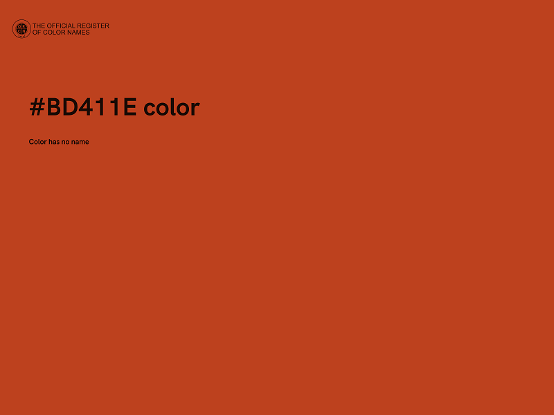 #BD411E color image