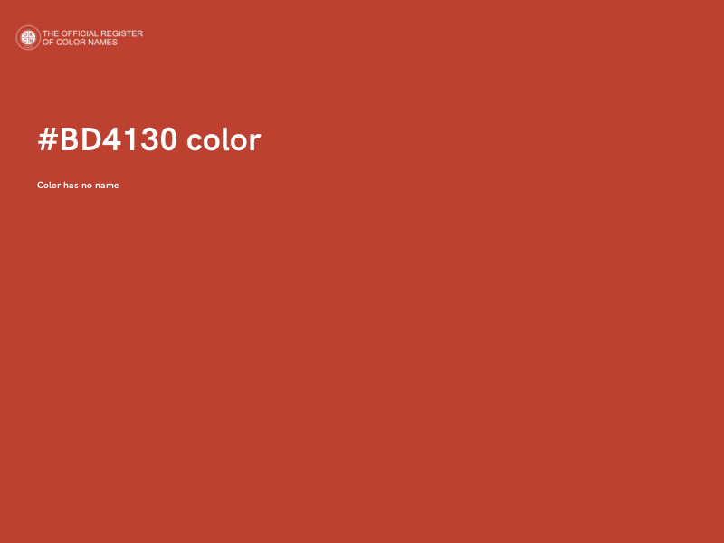 #BD4130 color image