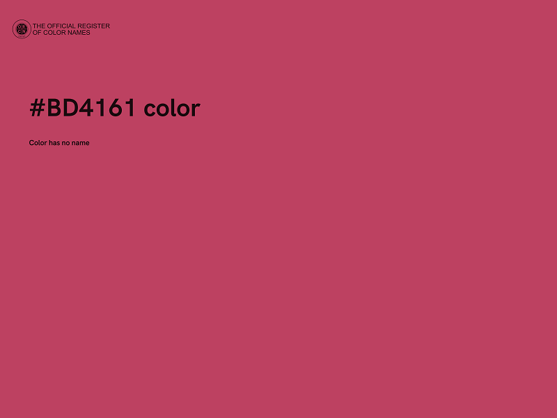 #BD4161 color image