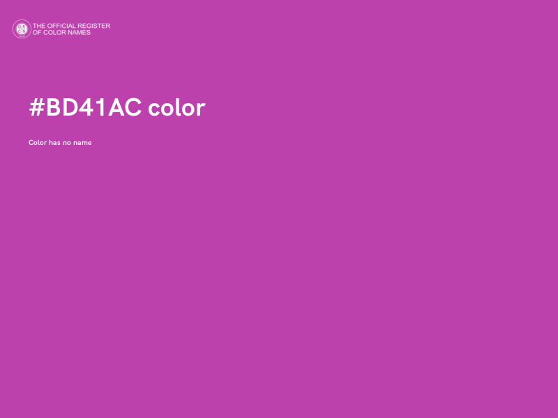 #BD41AC color image