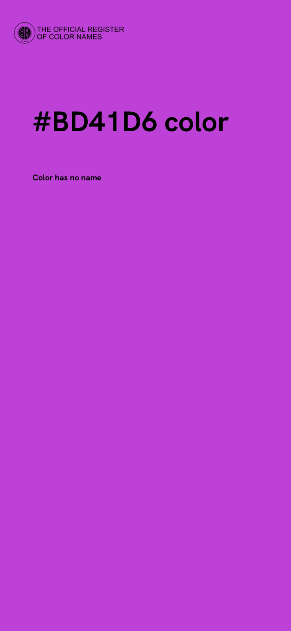#BD41D6 color image