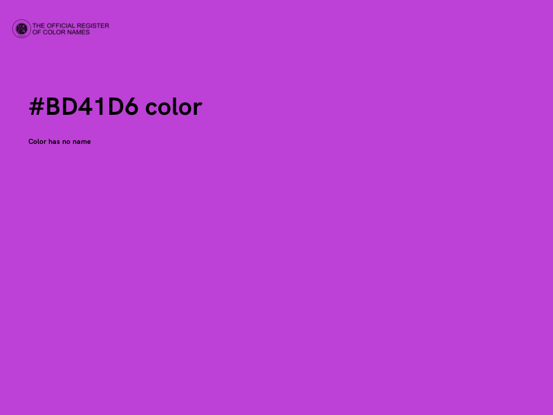 #BD41D6 color image