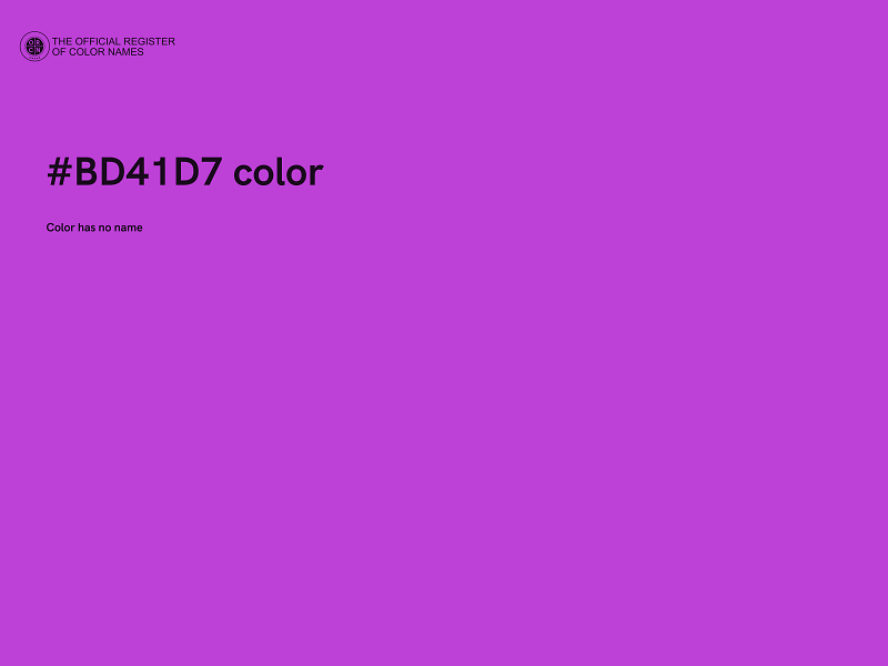 #BD41D7 color image