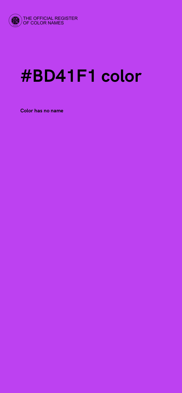 #BD41F1 color image