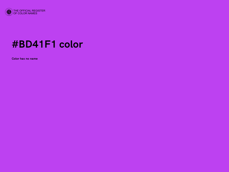 #BD41F1 color image