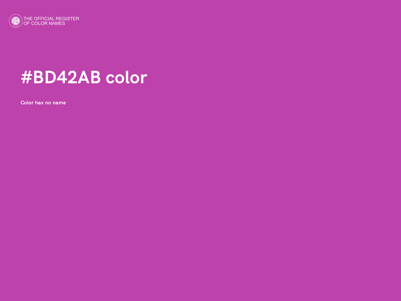 #BD42AB color image