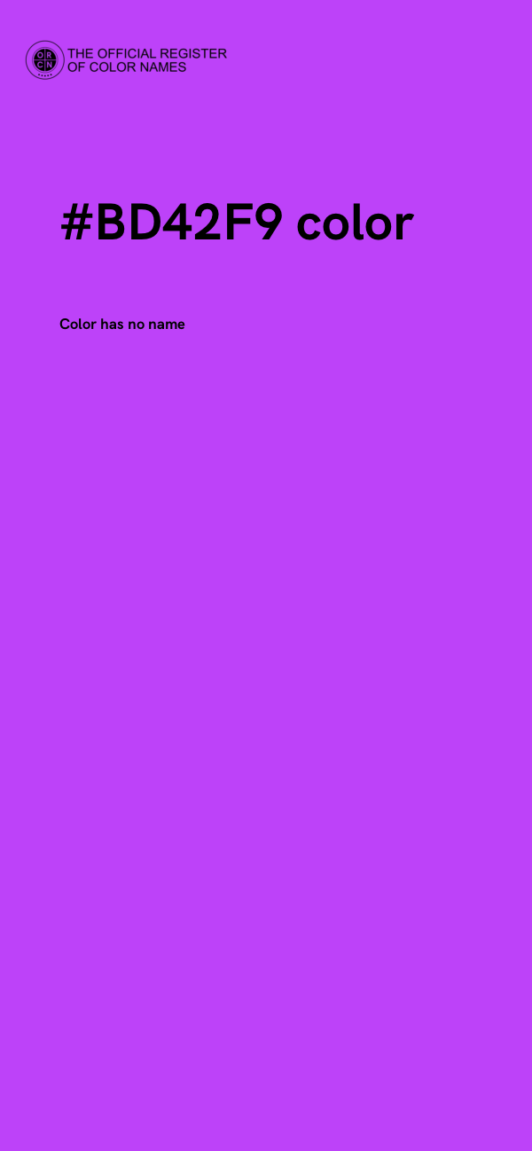#BD42F9 color image