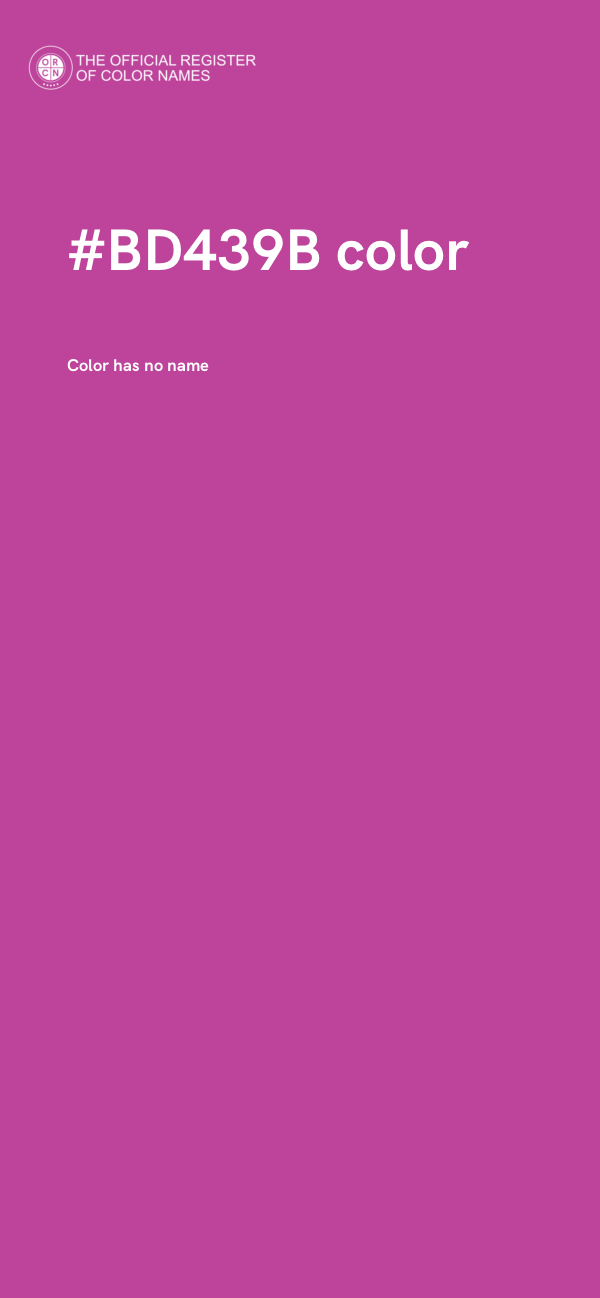 #BD439B color image