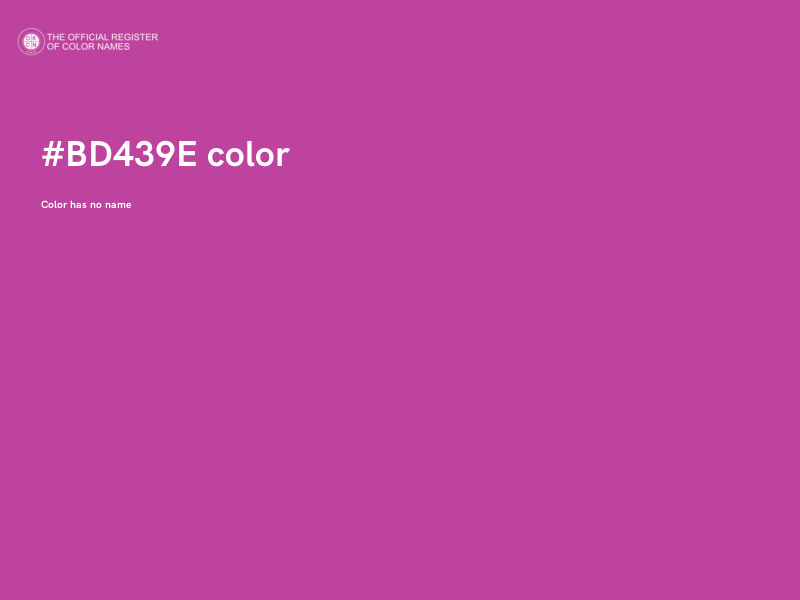 #BD439E color image