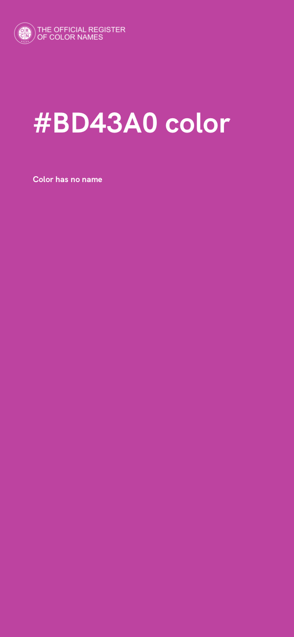 #BD43A0 color image
