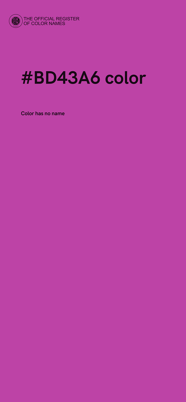 #BD43A6 color image