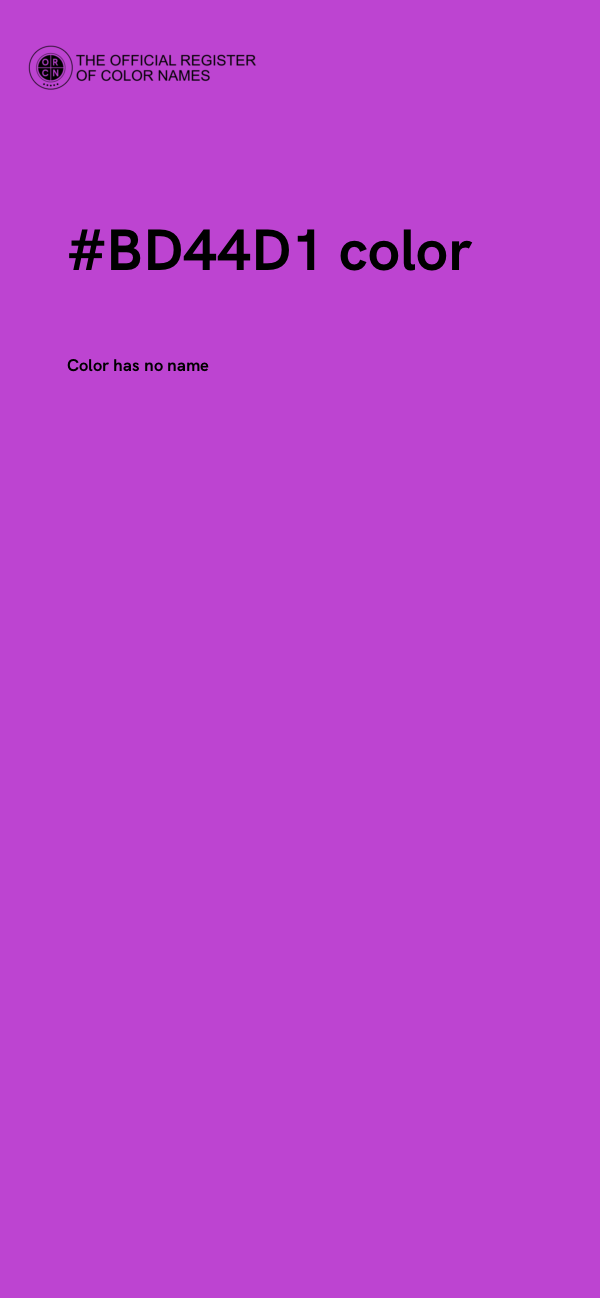 #BD44D1 color image
