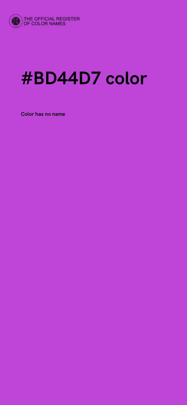 #BD44D7 color image