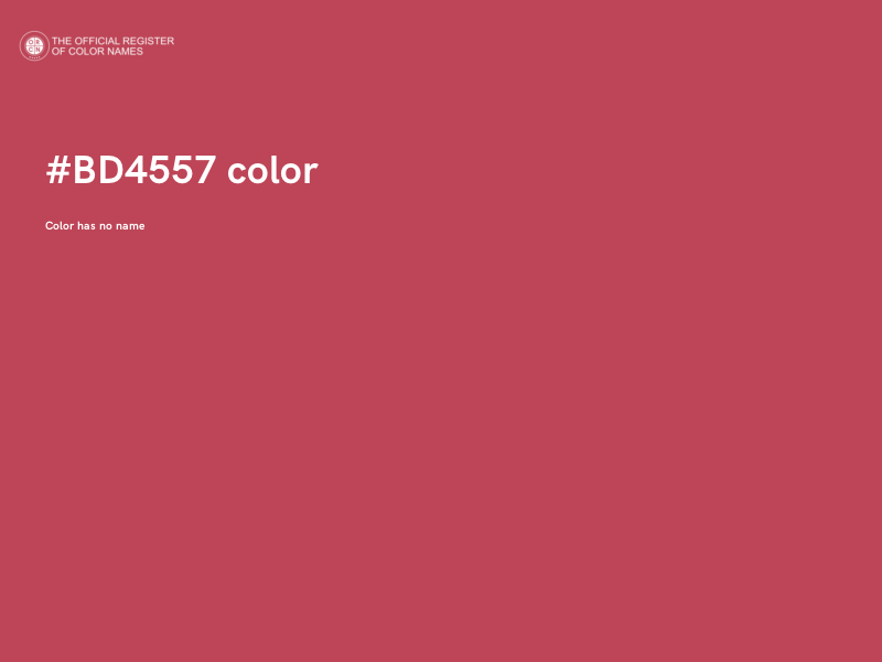 #BD4557 color image
