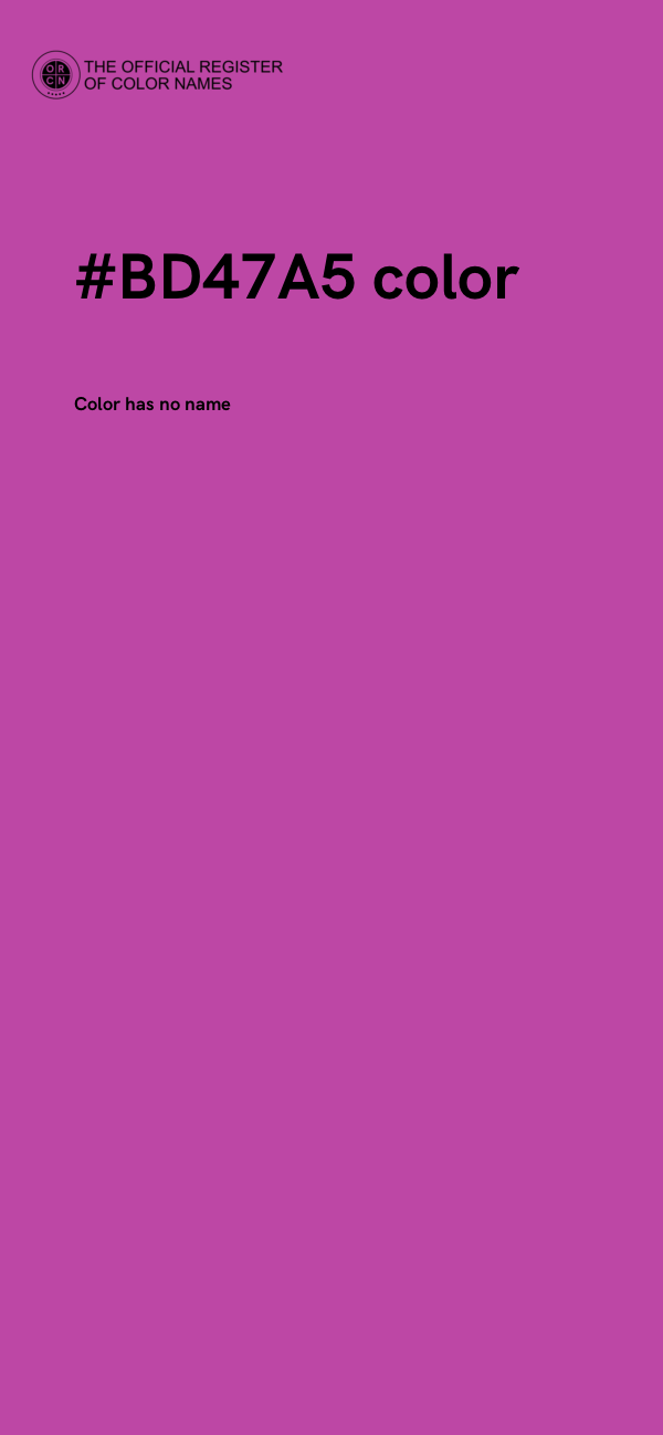 #BD47A5 color image
