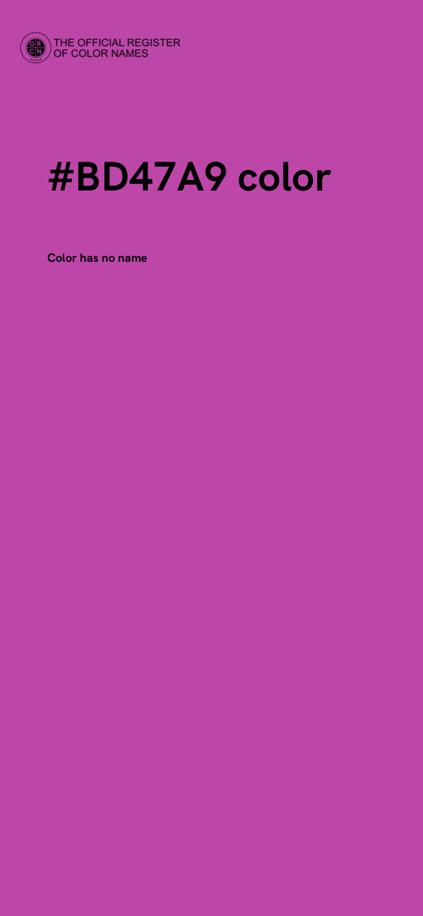 #BD47A9 color image