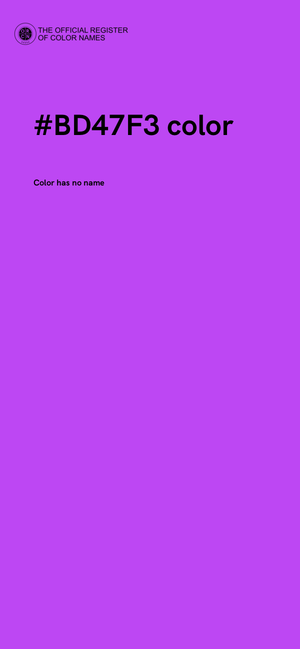 #BD47F3 color image