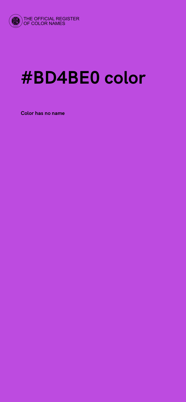 #BD4BE0 color image