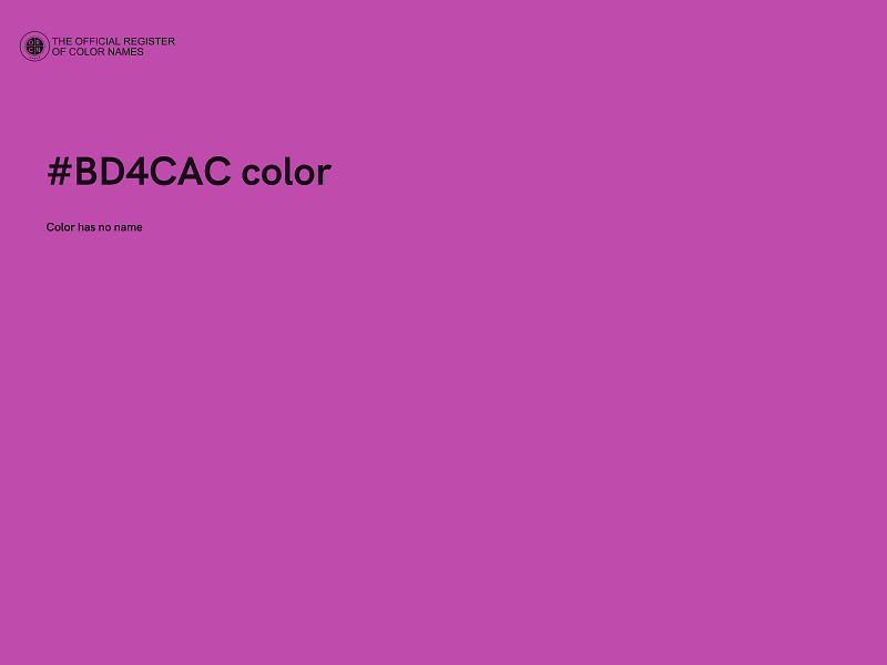 #BD4CAC color image