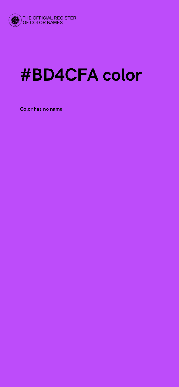 #BD4CFA color image