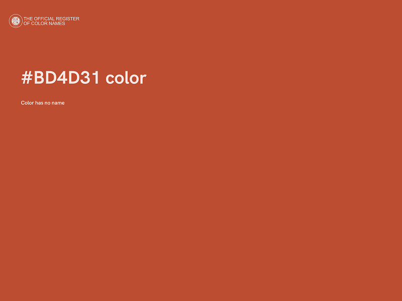 #BD4D31 color image