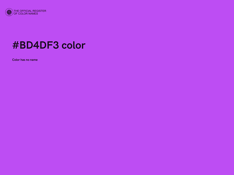 #BD4DF3 color image
