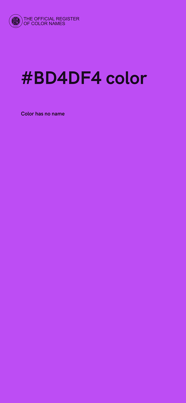 #BD4DF4 color image