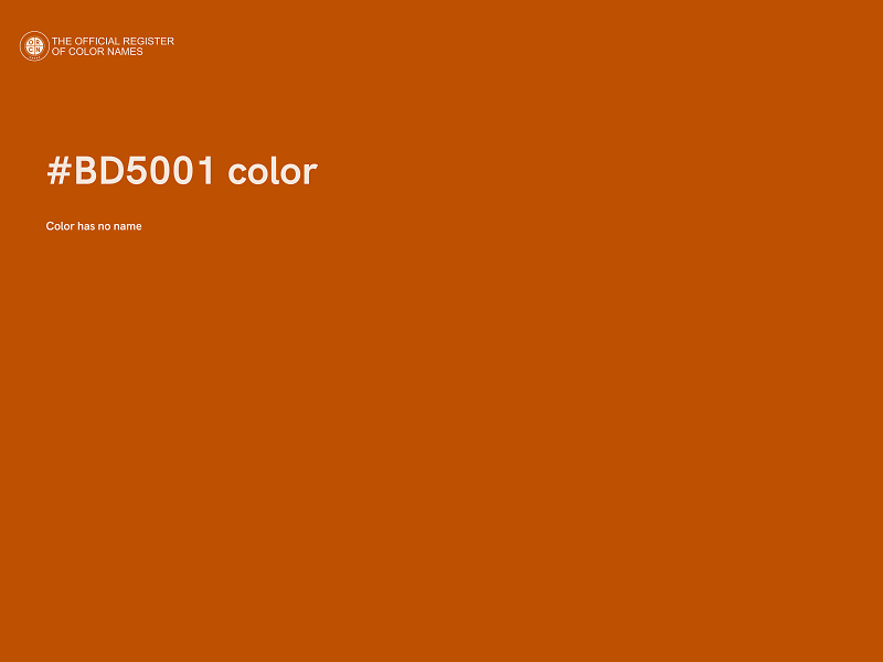 #BD5001 color image