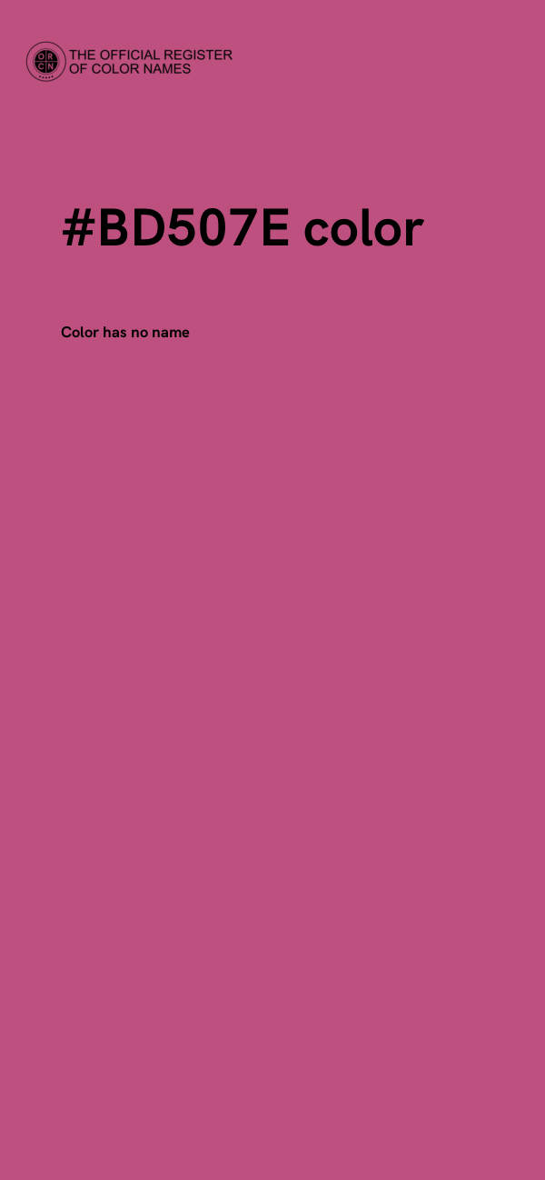 #BD507E color image