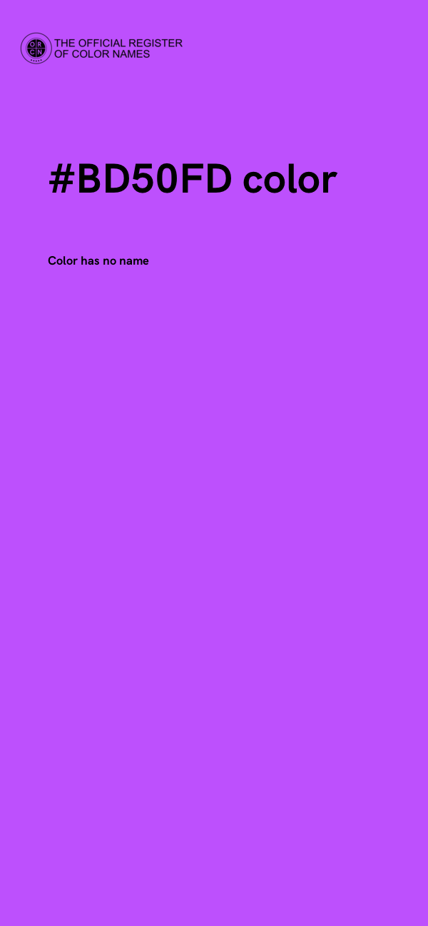 #BD50FD color image