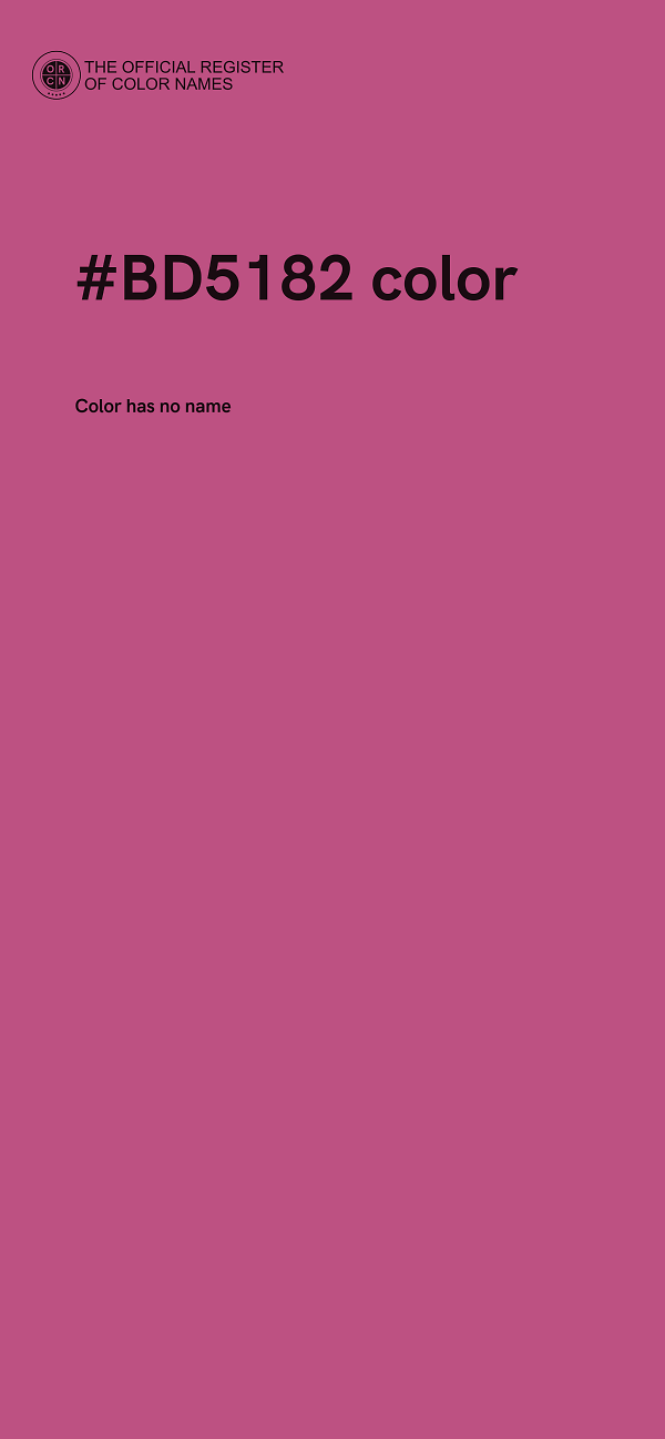 #BD5182 color image